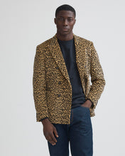 Load image into Gallery viewer, Leopard Corduroy Double-Breasted Sport Coat