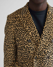 Load image into Gallery viewer, Leopard Corduroy Double-Breasted Sport Coat