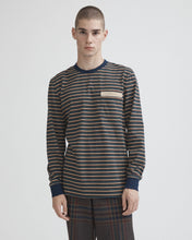Load image into Gallery viewer, Bay Striped Top - Navy
